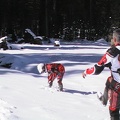 12 John kicks the snow at Briana