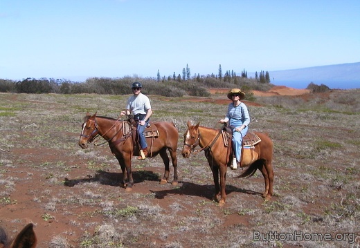 09 From horses with Molokai and Maui background