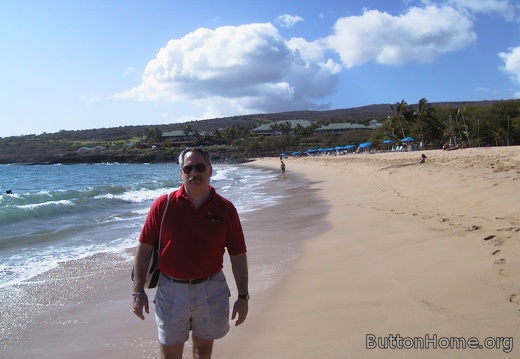 13 View from beach to Manele Bay Hotel