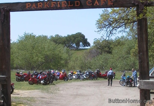Parkfield Cafe enter only with a bike