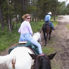 18 Briana riding in East Glacier Park Montana