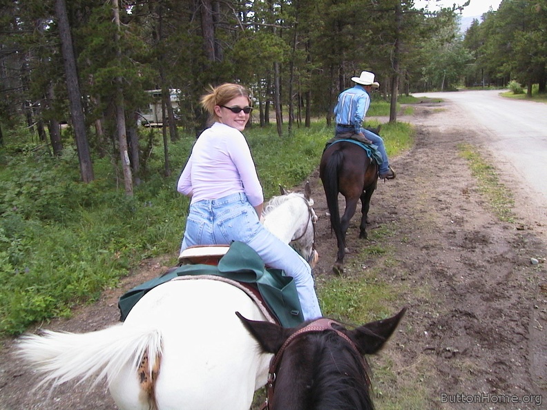 18 Briana riding in East Glacier Park Montana