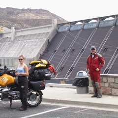 25 Spillway and one of three powerhouses at Grand Coulee Dam