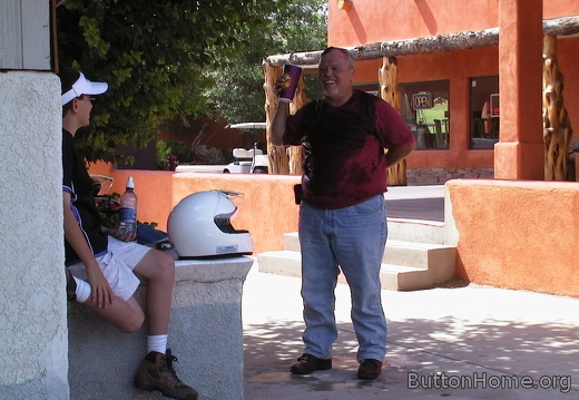 03 Dan dumps cold water on at Mt Carmel Jct UT