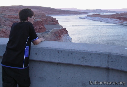 10 Looking into Lake Powell behind the Dam at Page AZ