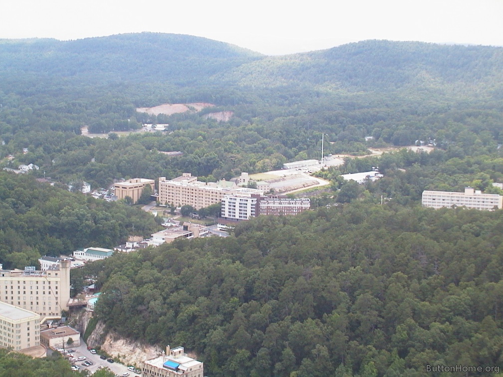 28 Looking down on the Majestic from Hot Springs tower