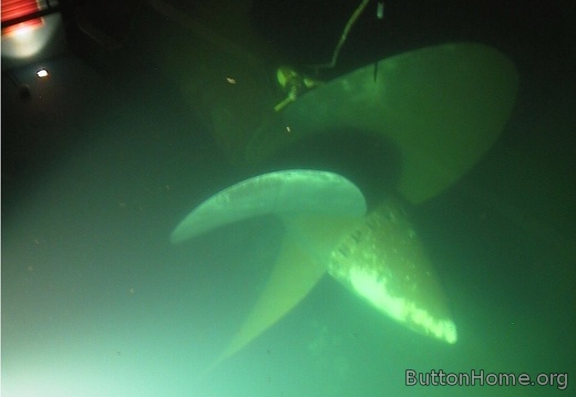 05 One of the props in the water