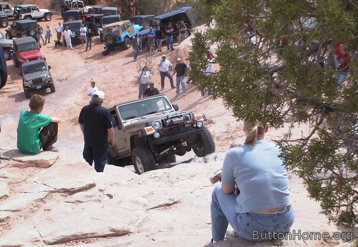 44 Jeeps climb Wipeout Hill