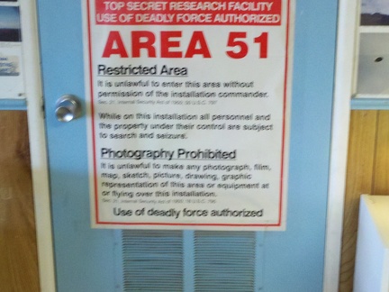 Area 51 Evidence Room in Rachel NV