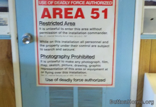Area 51 Evidence Room in Rachel NV