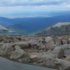 The view on Mt Evans