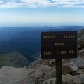 Mt Evans peek sign at 14,130 ft