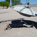 Alien spacecraft attacks in Rachel Nevada