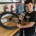 Anthony's first bike tire