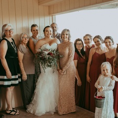 bride with families
