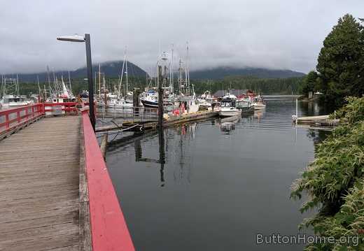 Boats docked in Ucluelet
