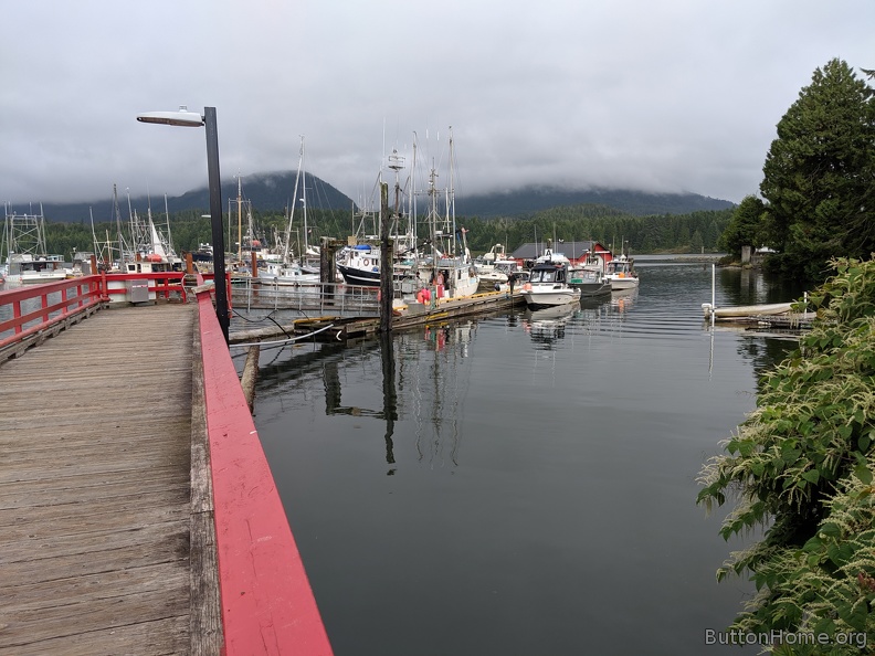 Boats docked in Ucluelet