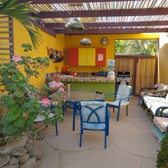 Casitas de San Juanico outdoor kitchen area