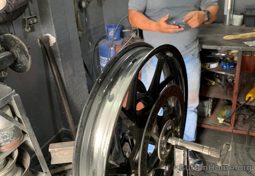 The F750GS gets a front wheel fix