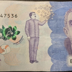 50,000 Colombia Paso (COP) note