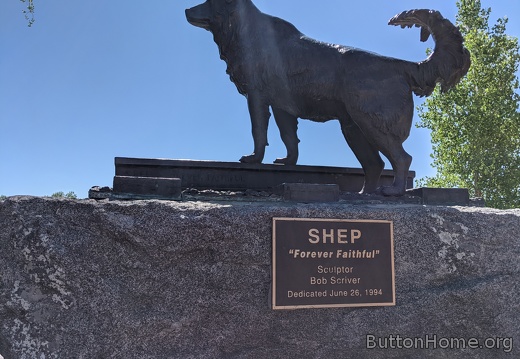 Shep's statue