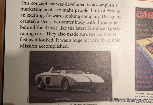 1962 Mustang Roadster concept car
