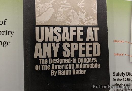 Unsafe at Any Speed by Nader