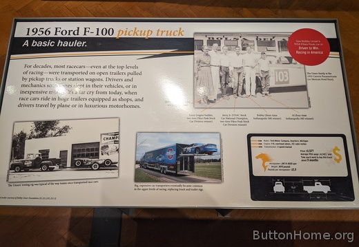1956 Ford F-100 plaque