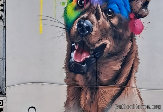 dog mural