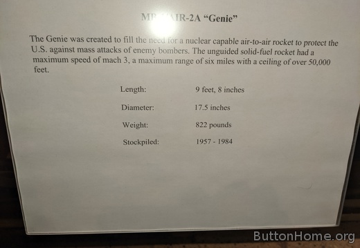 Genie rocket details