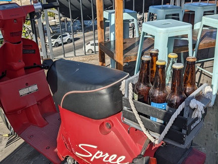 beer delivery scooter