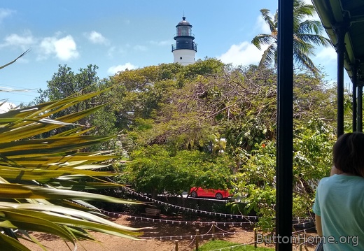 Key West lighthouse from Hemingway's deck