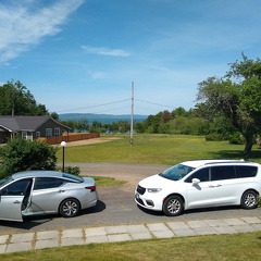 View from our room to the Bay of Fundy