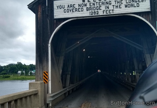 1,282 feet long covered bridge