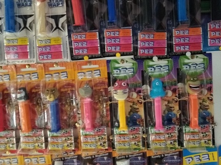 entire ceiling of Pez