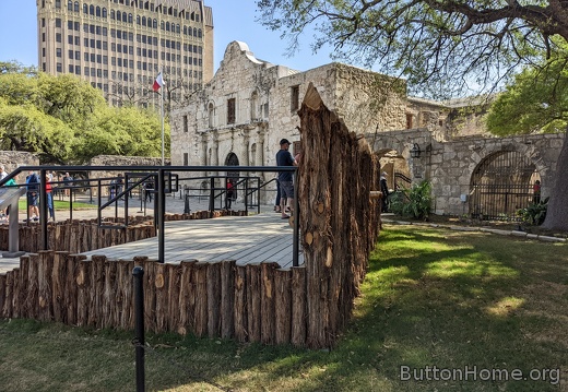 front entry to the Alamo church
