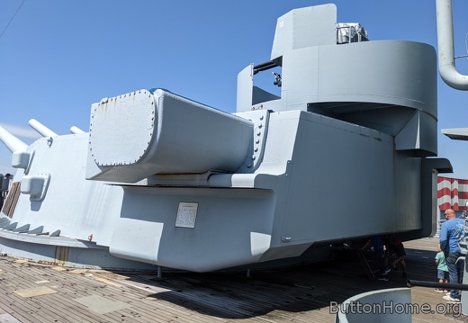 Aft 16 inch gun turret
