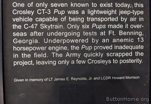 Crosley CT-3 Pup details