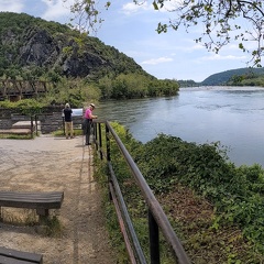 confluence of the Potomac and Shenandoah rivers at Harper's Ferry