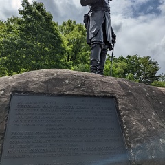 General Warren monument on Little Round Top