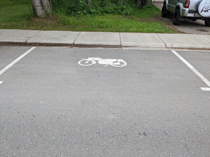 Motorcycle only parking
