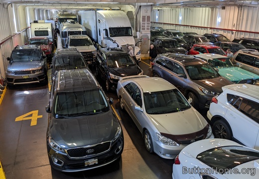every type of vehicle on the ferry