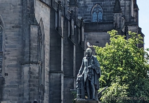 Adam Smith near cathedral