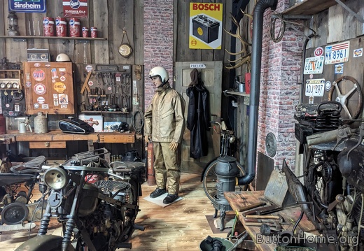 1910's motorcycle shop