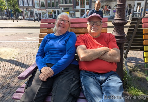 hanging out on the "love" chair