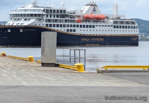 turning around to dock