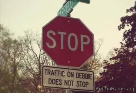 Debbie Dr Stop sign