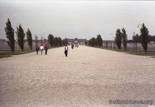 main walkway in Dachau