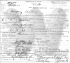 Newbury Button death certificate