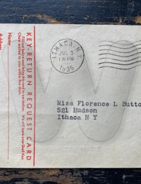 1935 envelope to florence button